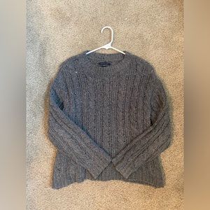 American Eagle soft knitted sweater, gray, size xs